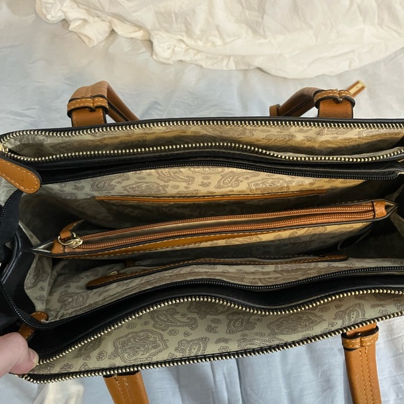 Large Leather Black Bag - Simply Noelle - Picture 5 of 11